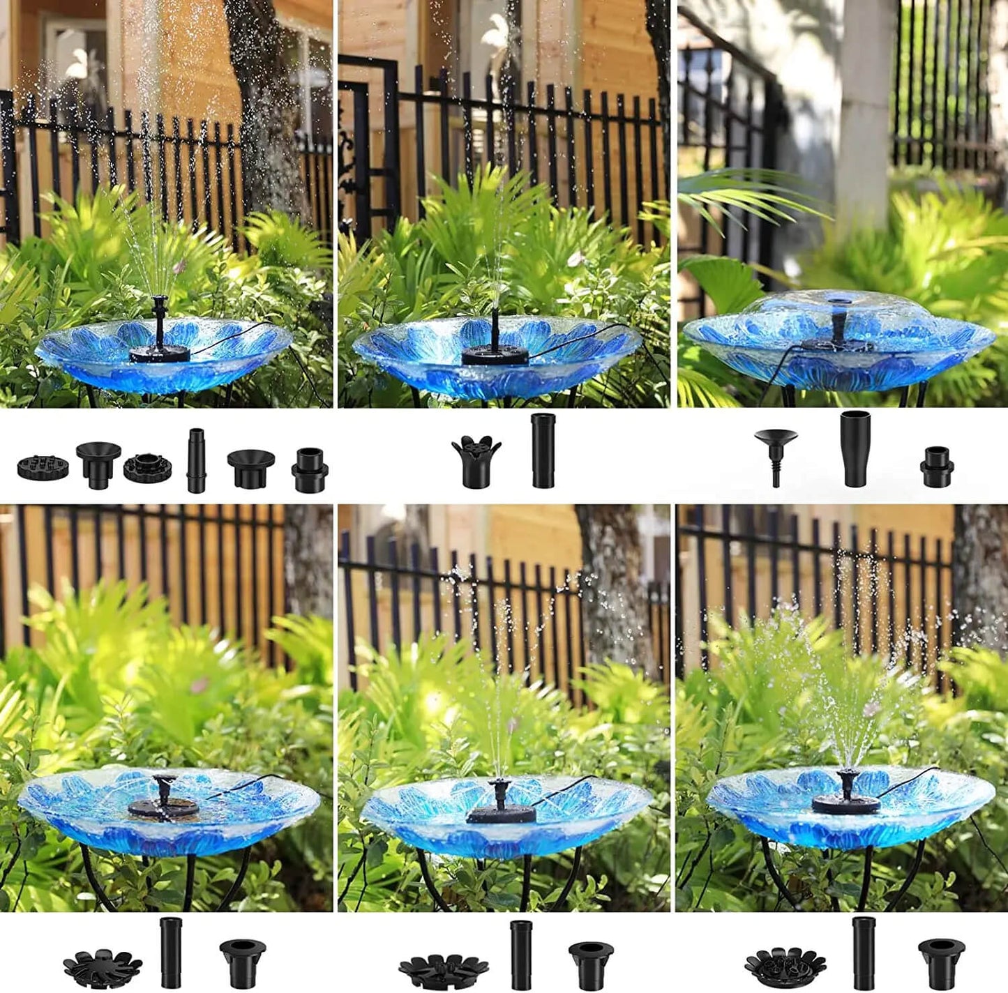 Solar Water Fountain Kit – Beautiful Water And Bird Scene