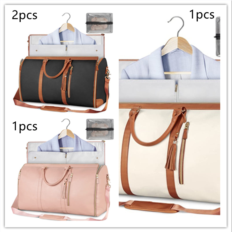 AMAZING Foldable Travel Duffle Bag with Garment Section