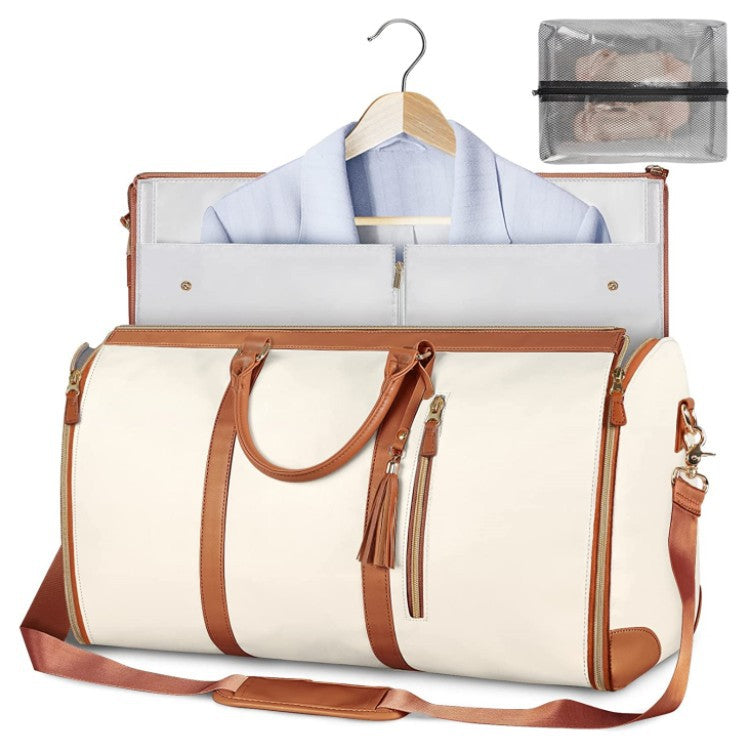 AMAZING Foldable Travel Duffle Bag with Garment Section