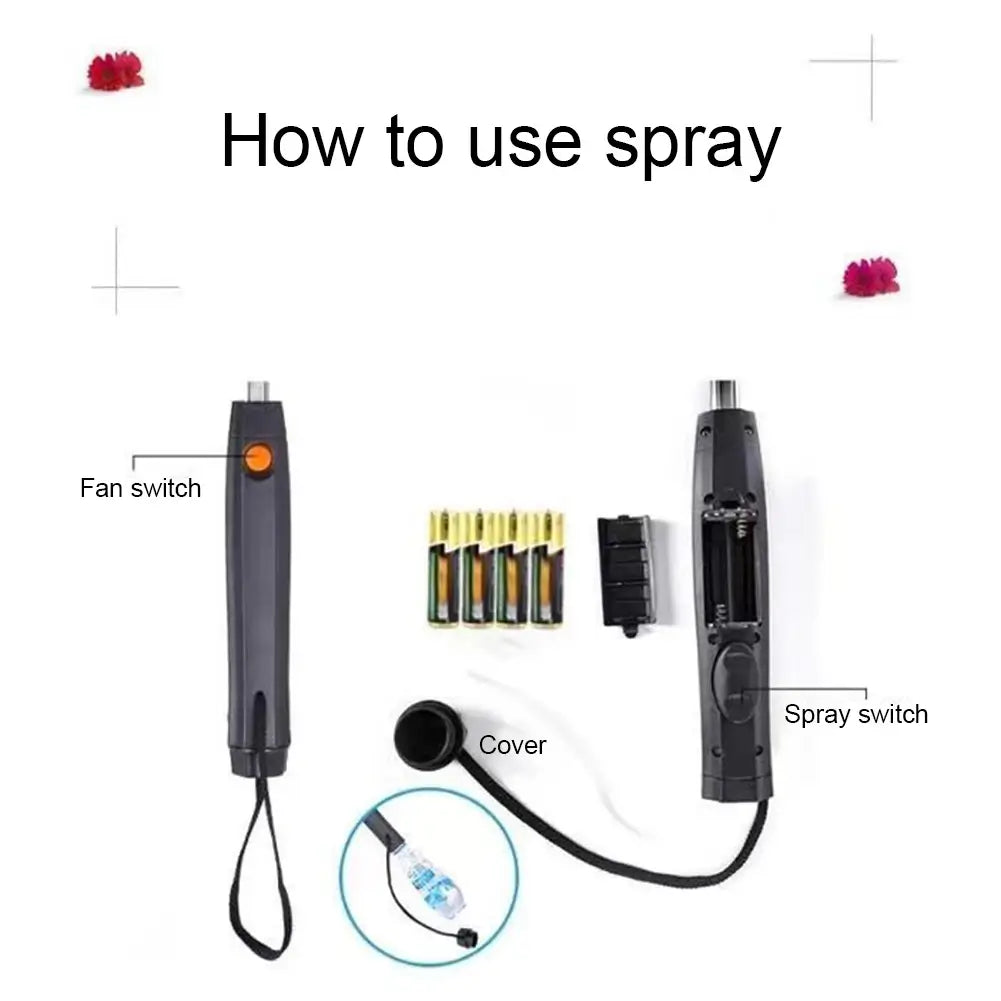 All-in-One Cooling Umbrella with Fan Mist and UV Protection