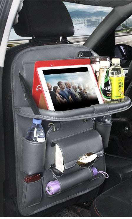 Stylish Leather Car Seat Organizer for Clutter-Free Drives