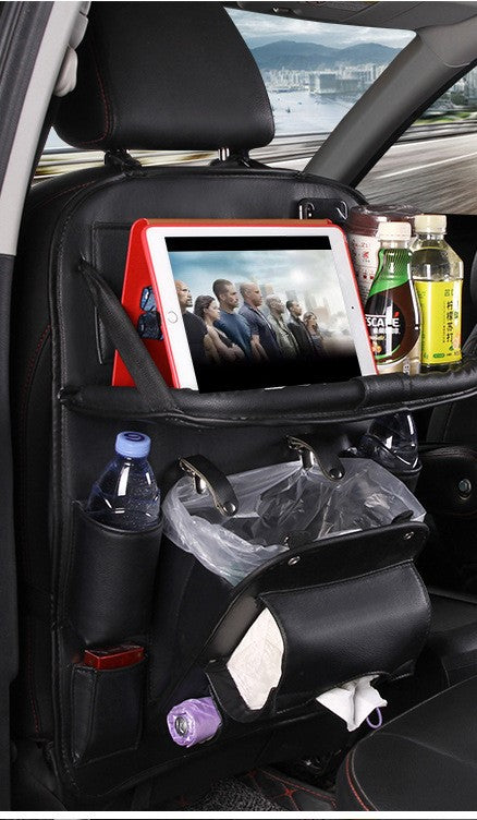 Stylish Leather Car Seat Organizer for Clutter-Free Drives