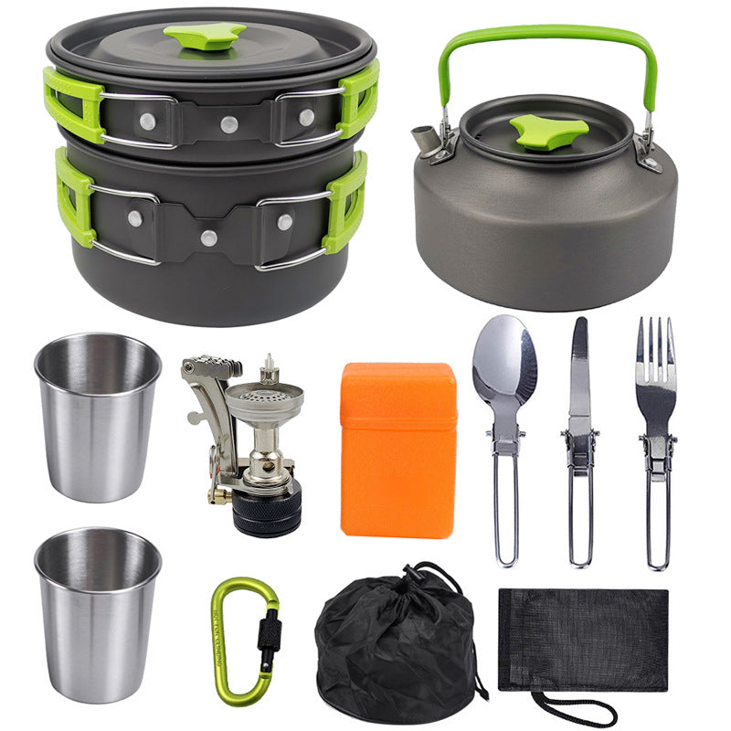 Lightweight Portable Camping Cooker Kettle, Quick Hot Meals