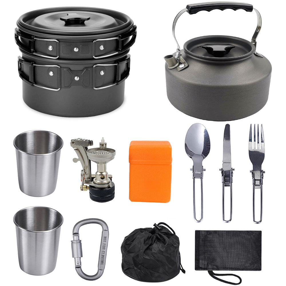 Lightweight Portable Camping Cooker Kettle, Quick Hot Meals