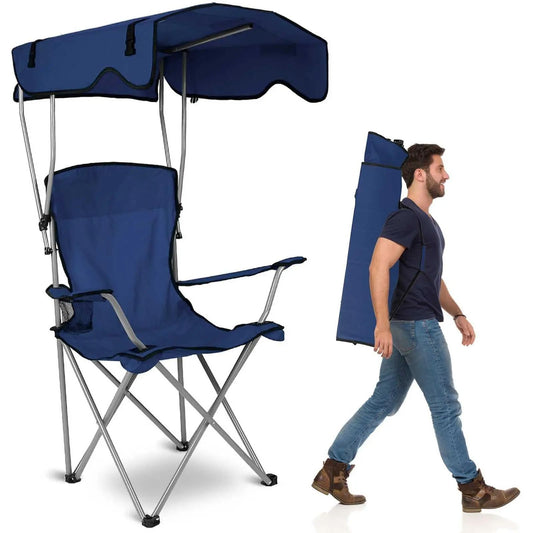 Lightweight Beach & Camping Chair With Canopy