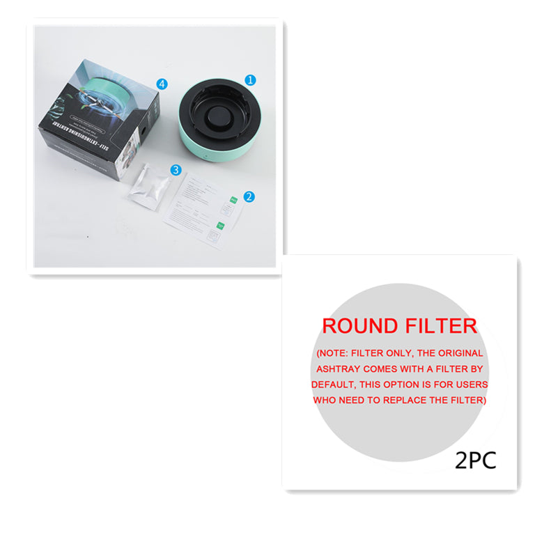 Automatic Purifying Ashtray with Anion Air Cleaning Technology