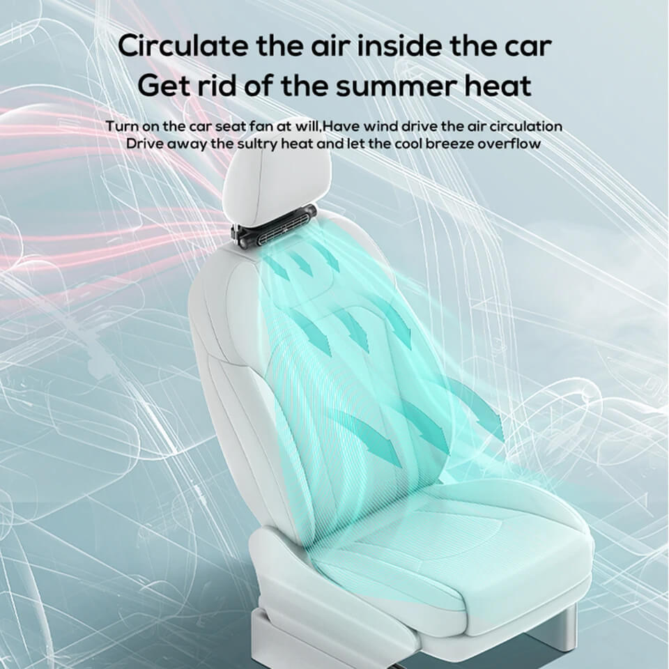 Cooling Car Seat Fan – Stay Cool on Every Drive