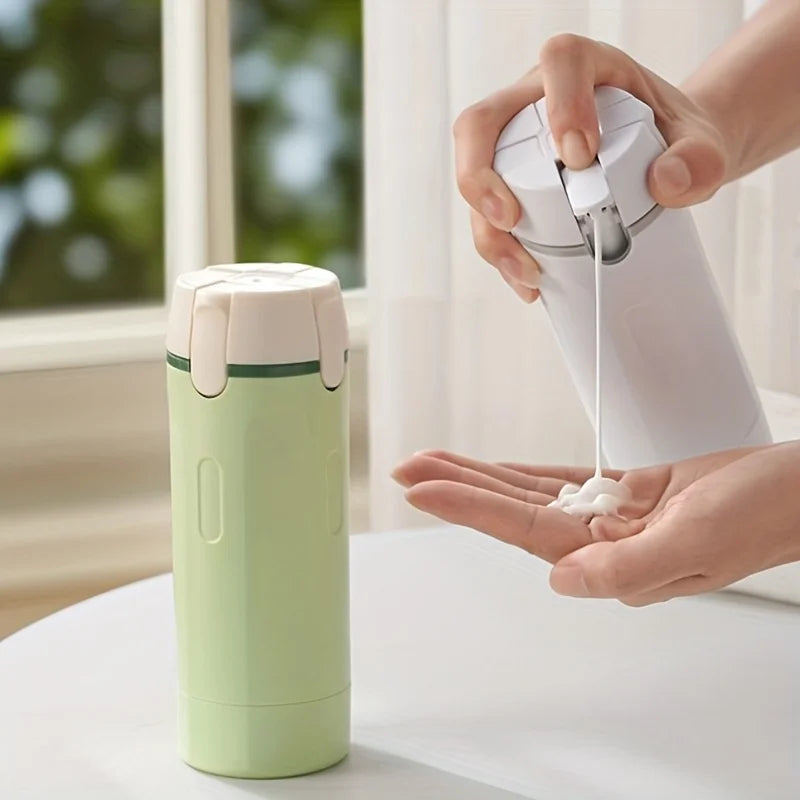 4-in-1 Refillable Travel Dispenser – Compact, Leakproof, Space-Saving