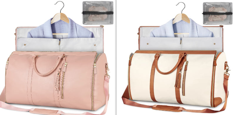 AMAZING Foldable Travel Duffle Bag with Garment Section