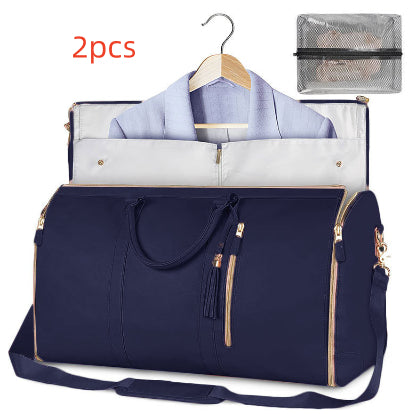AMAZING Foldable Travel Duffle Bag with Garment Section