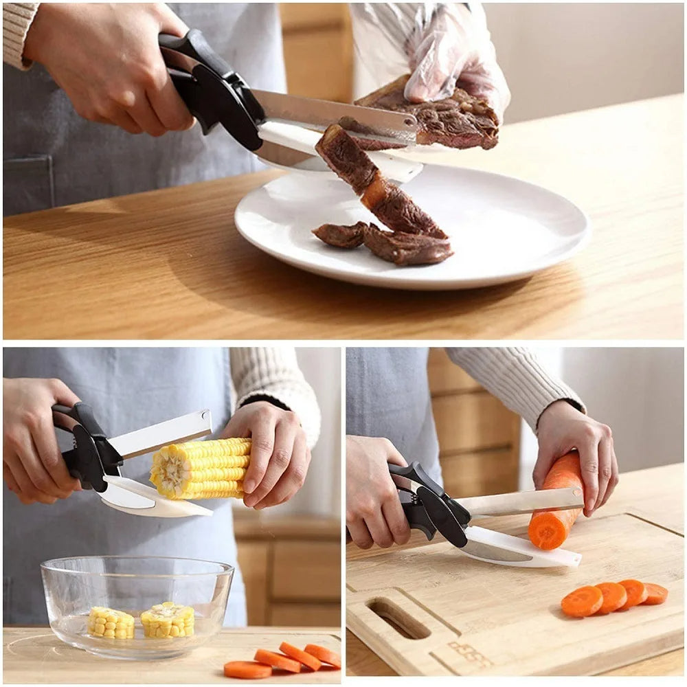 Multi-Function Kitchen Scissors with Mini Cutting Board