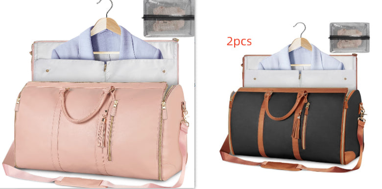 AMAZING Foldable Travel Duffle Bag with Garment Section