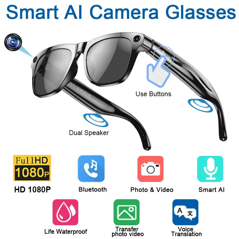 AI Smart Glasses with Hands-Free Voice Assistant