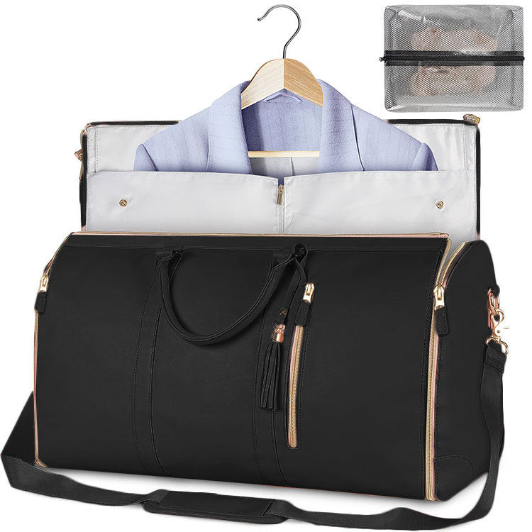 AMAZING Foldable Travel Duffle Bag with Garment Section