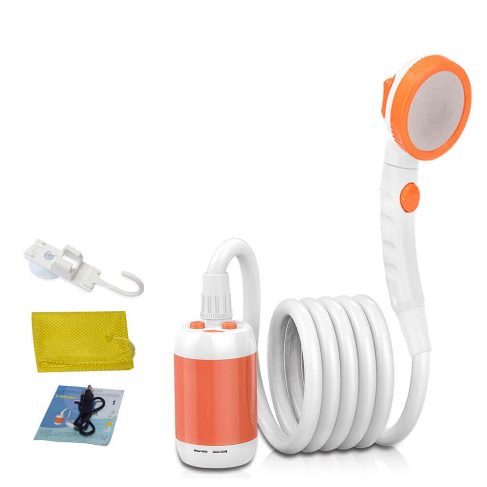 Portable Camping Shower - Rechargeable Shower Kit