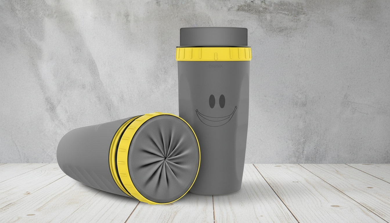 No-Cover Design Portable Twist Cup Tumbler With Spill-Friendly Straw