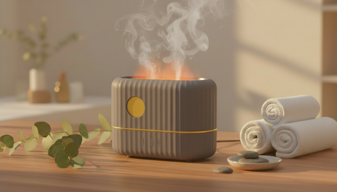 Relaxing Flame Mist Humidifier for Calm & Cozy Spaces