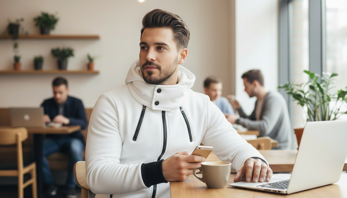 Slim Fit Men’s Hoodie Jacket for Everyday Comfort and Style