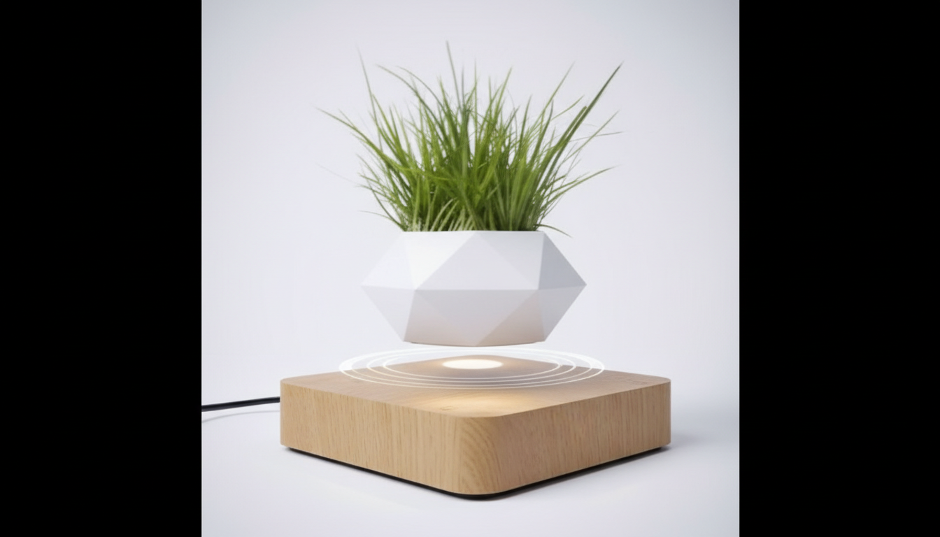 Floating Levitating Plant Pot | Modern Magnetic Home Decor