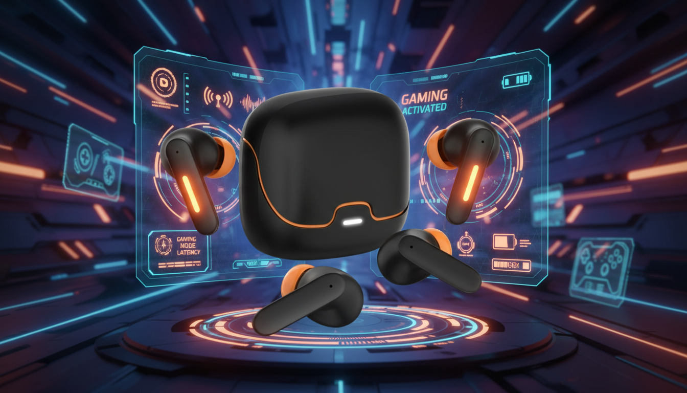 Wireless TWS Bluetooth Earbuds with Ultra-Low Latency Audio