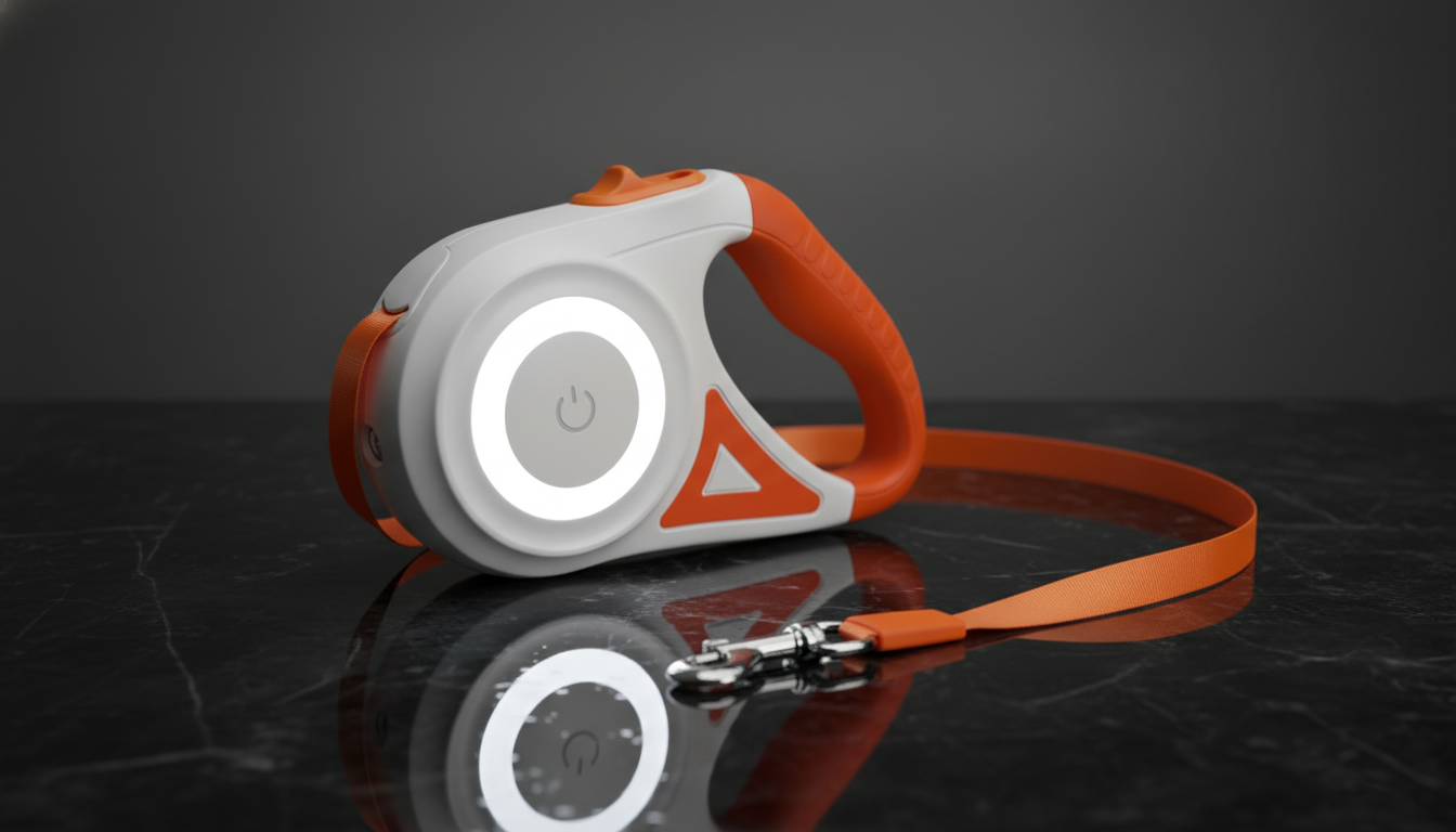Smart Retractable Leash and Collar for Comfortable Pet Walks
