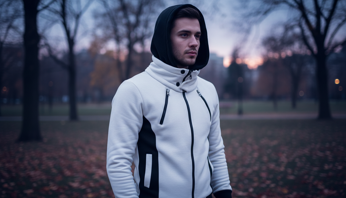 Slim Fit Men’s Hoodie Jacket for Everyday Comfort and Style