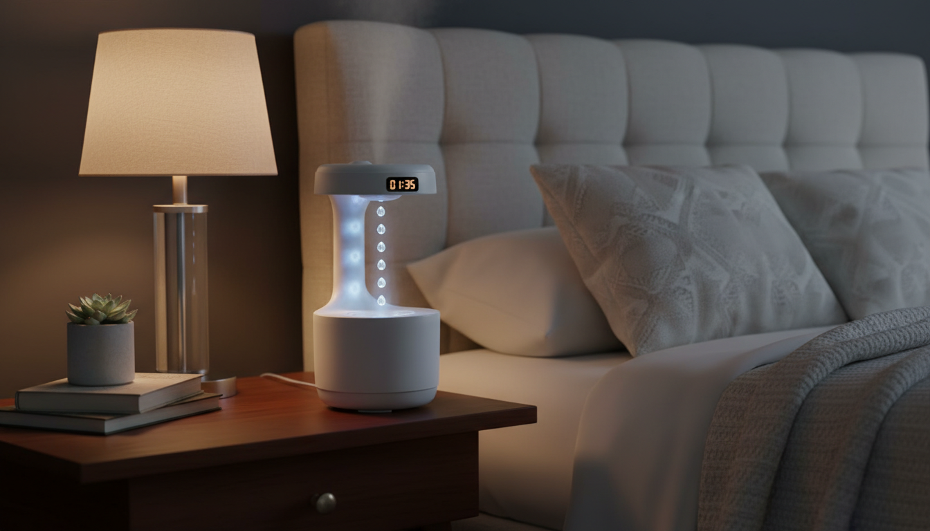 Floating Drop Cool Mist Humidifier for Calm & Relaxing Spaces