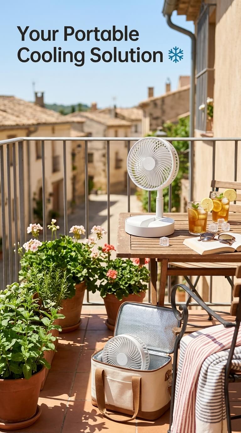 Foldable Floor Fan – Portable, Quiet Cooling Anywhere