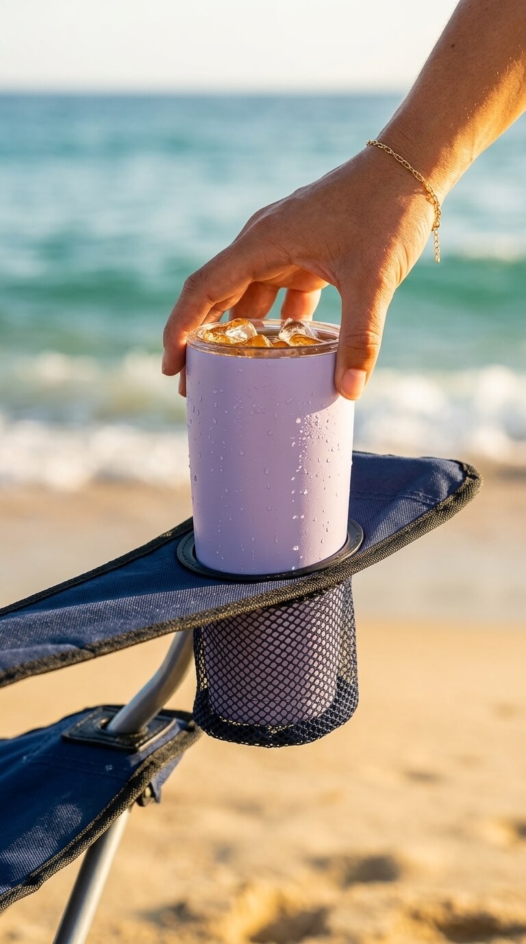 Lightweight Beach & Camping Chair With Canopy