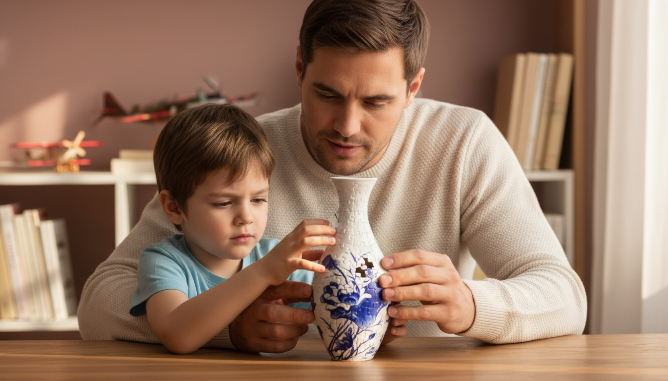 3D Puzzle Vase Kit – Fun Educational Décor Gift