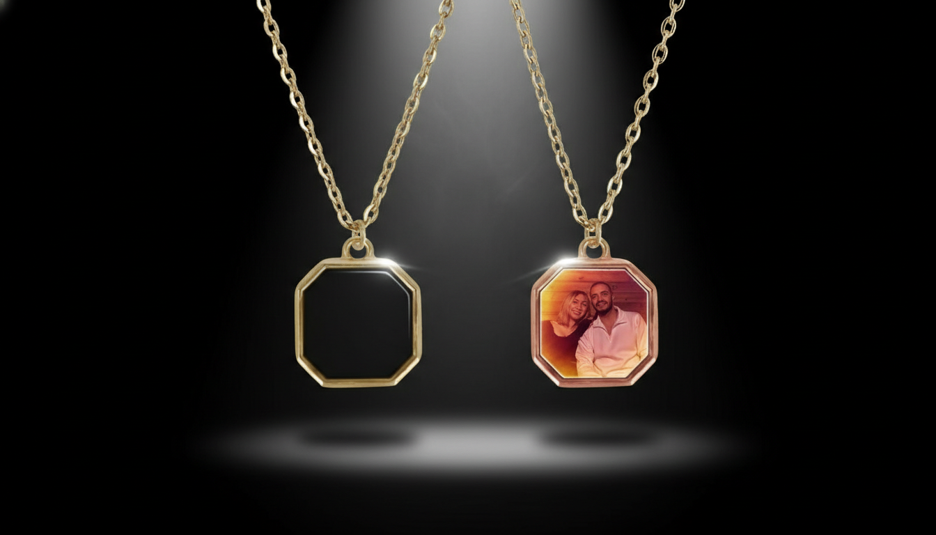 Magic Color-Changing Geometric Necklace That Reacts To Heat