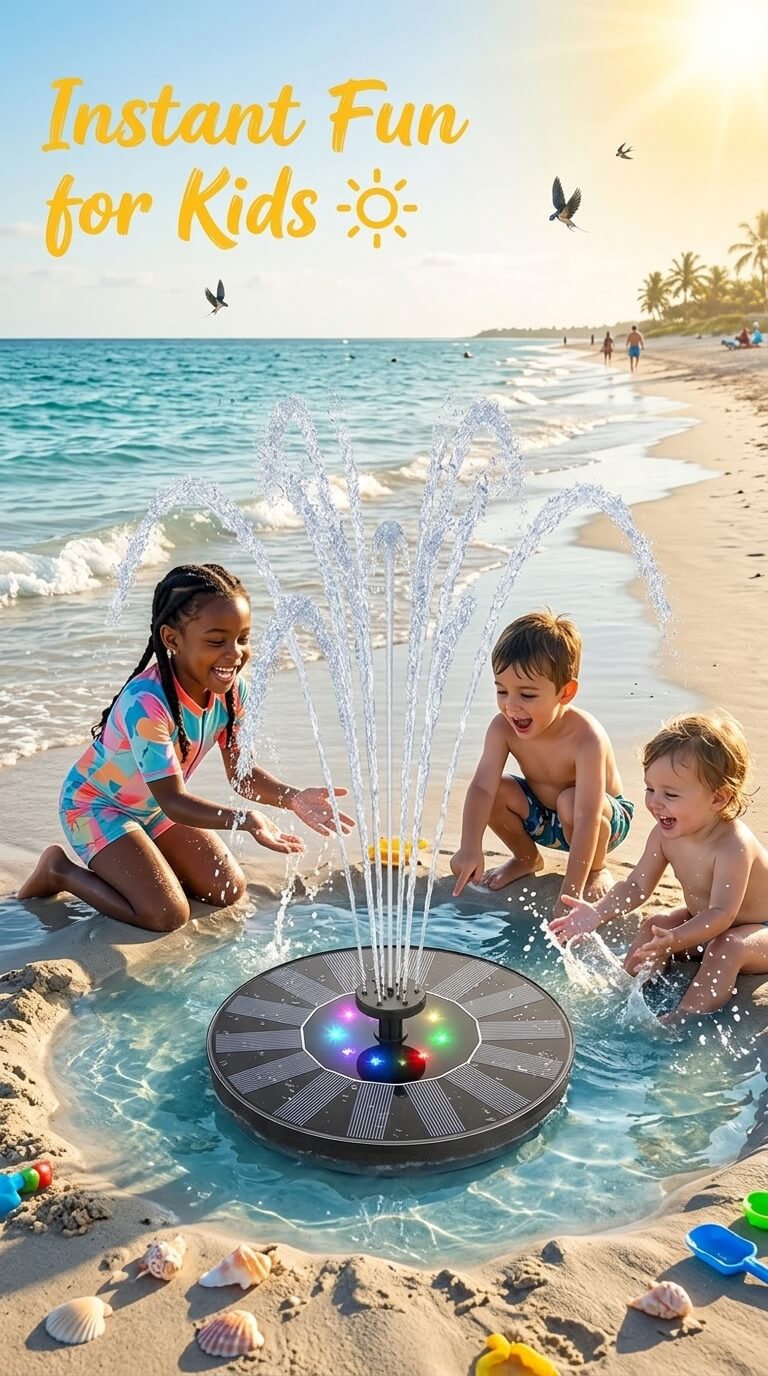 Solar Water Fountain Kit – Beautiful Water And Bird Scene