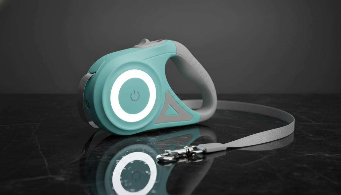 Smart Retractable Leash and Collar for Comfortable Pet Walks