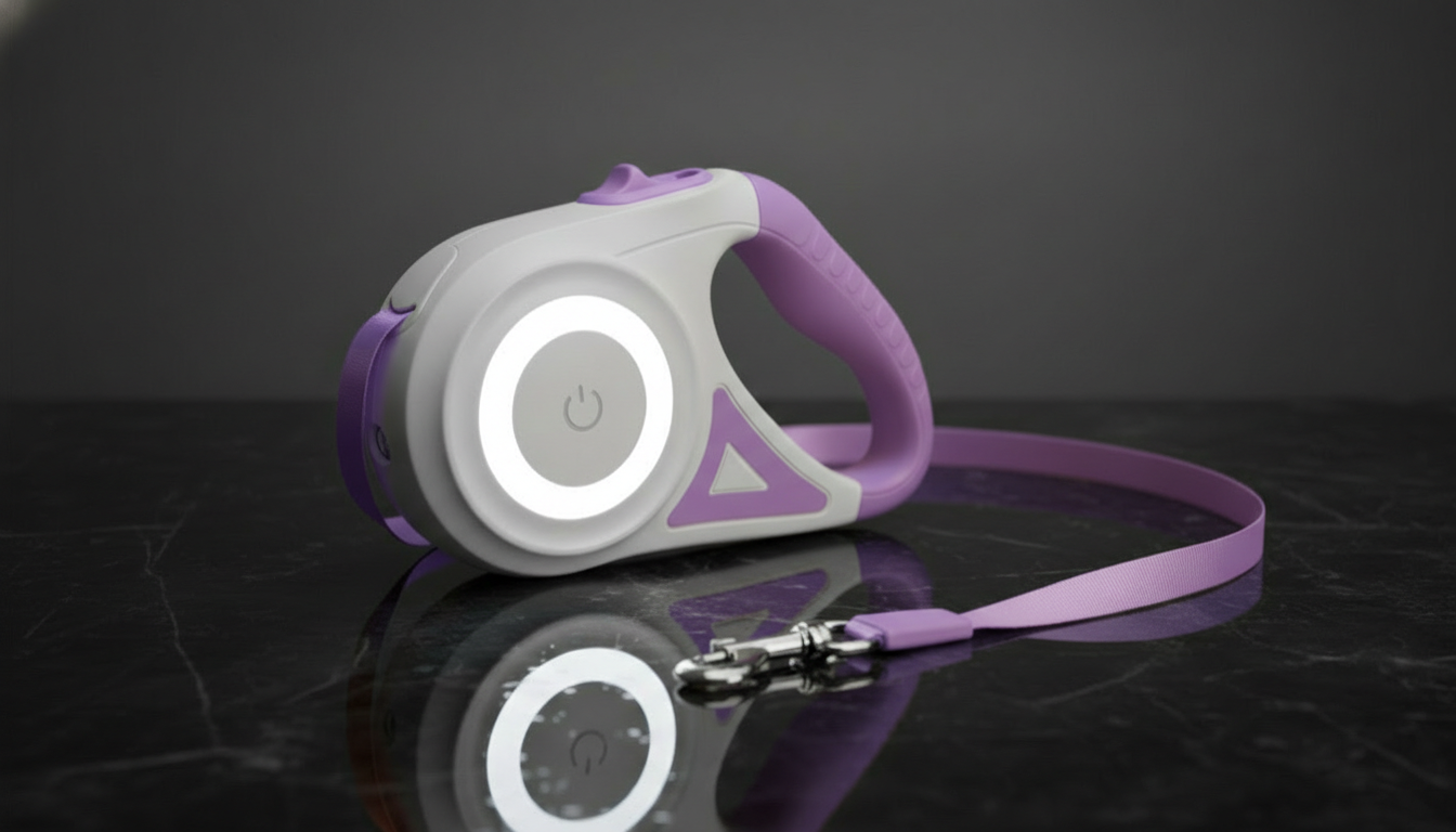 Smart Retractable Leash and Collar for Comfortable Pet Walks