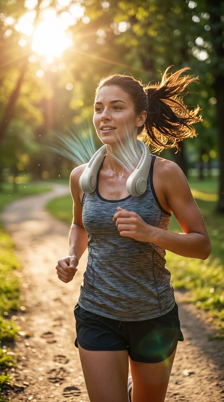 Portable Neck Fan for Instant Cooling Anywhere Outdoors