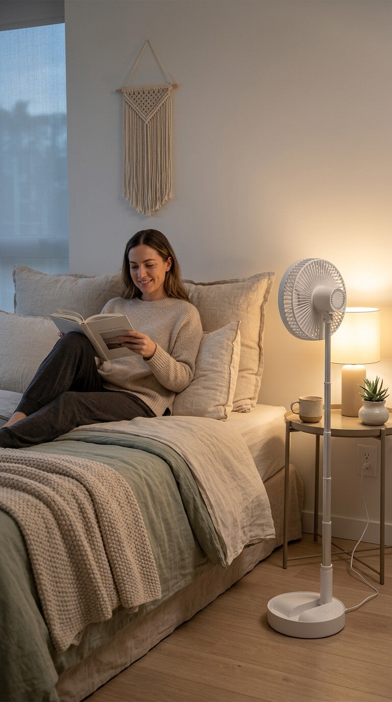 Foldable Floor Fan – Portable, Quiet Cooling Anywhere