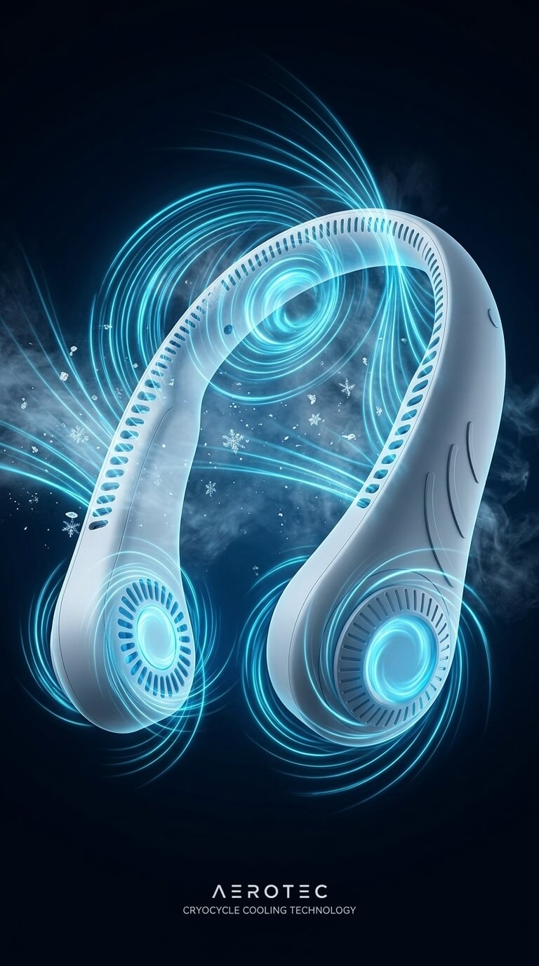 Portable Neck Fan for Instant Cooling Anywhere Outdoors