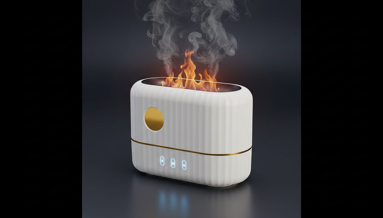 Relaxing Flame Mist Humidifier for Calm & Cozy Spaces