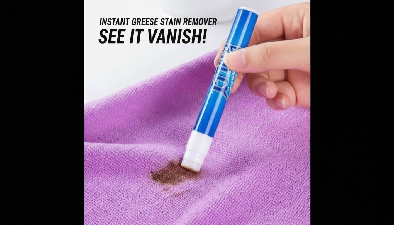Instant Grease Stain Remover Pen for Fast Cleaning Of Everyday Messes