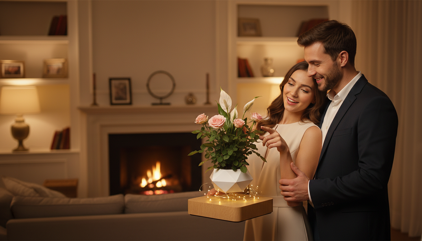 Floating Levitating Plant Pot | Modern Magnetic Home Decor