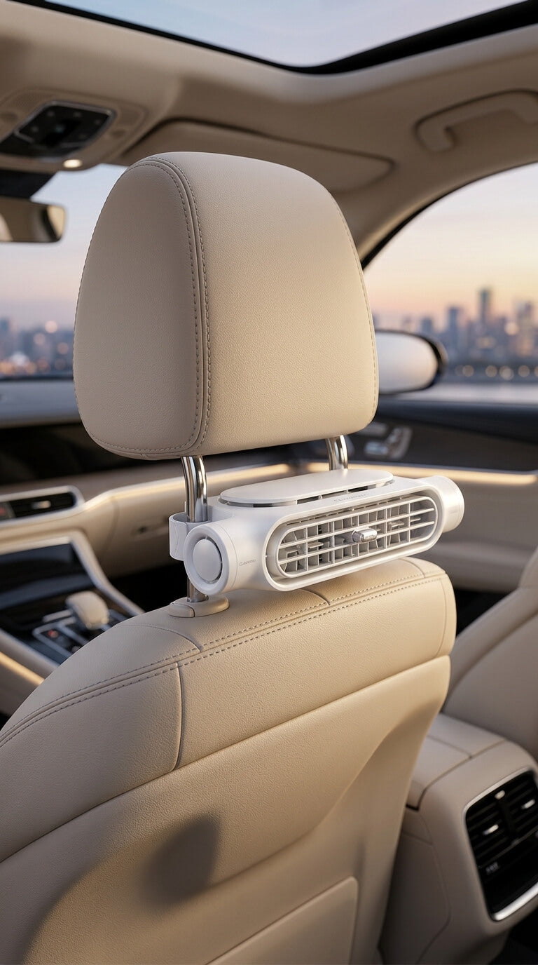 Cooling Car Seat Fan – Stay Cool on Every Drive