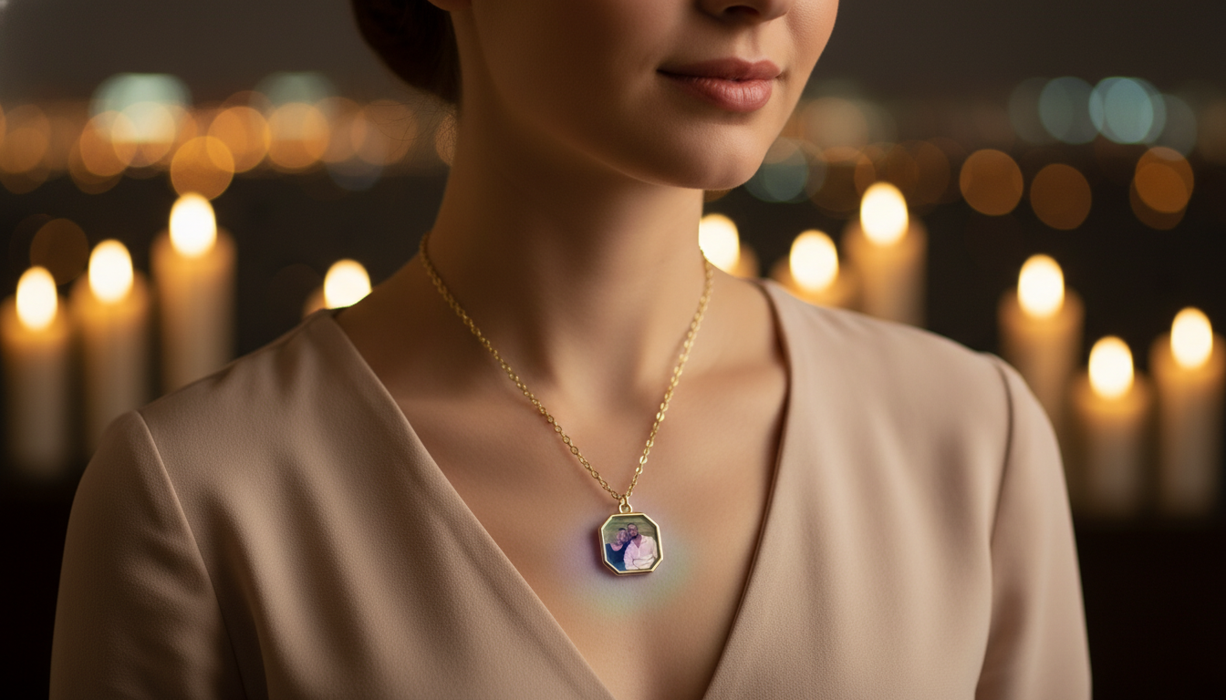 Magic Color-Changing Geometric Necklace That Reacts To Heat
