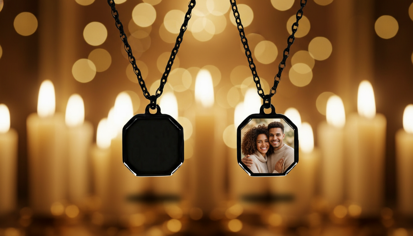 Magic Color-Changing Geometric Necklace That Reacts To Heat