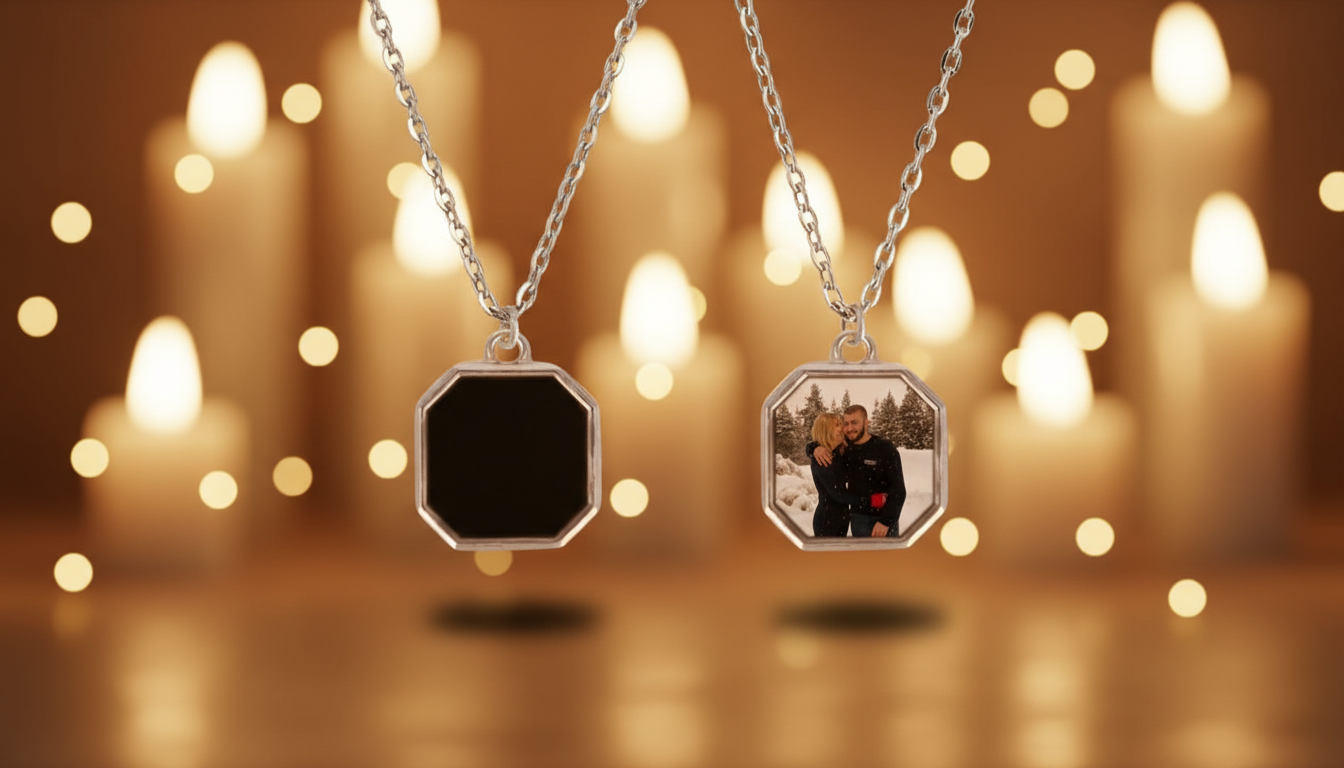 Magic Color-Changing Geometric Necklace That Reacts To Heat