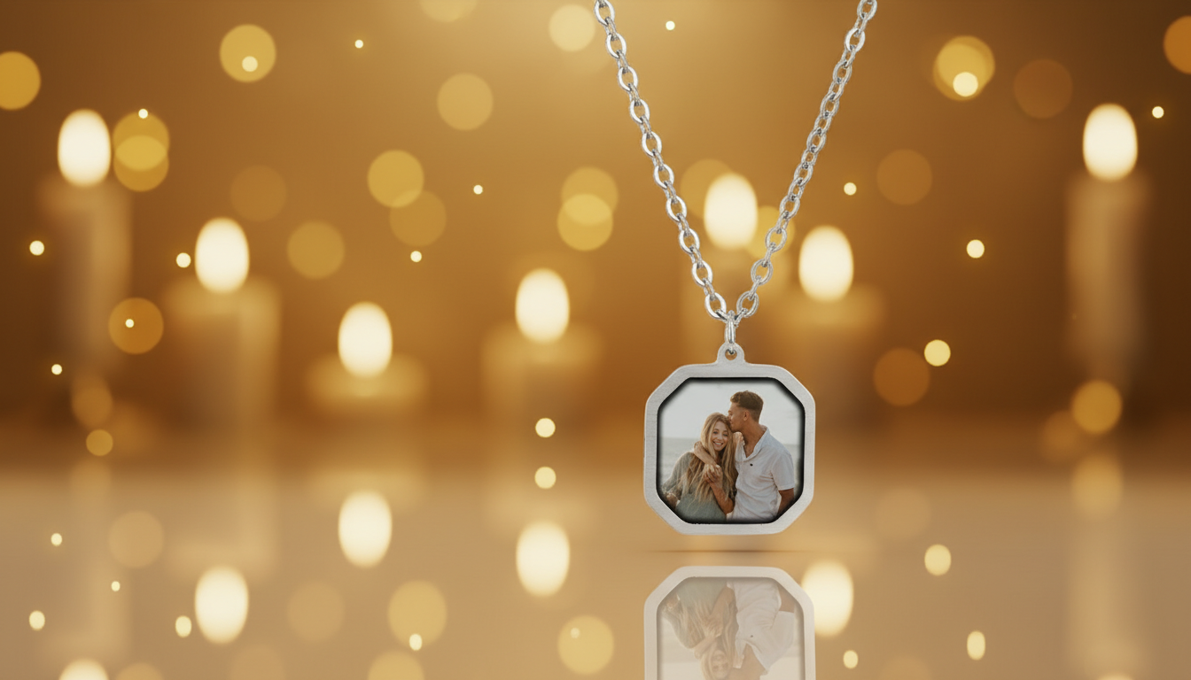 Magic Color-Changing Geometric Necklace That Reacts To Heat