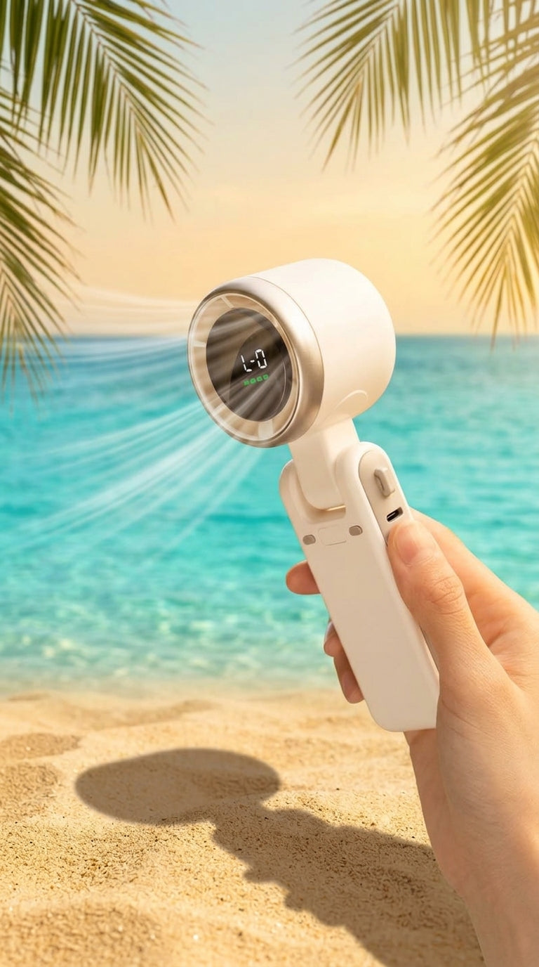 Handheld Turbo Fan – Powerful Portable Cooling Anywhere