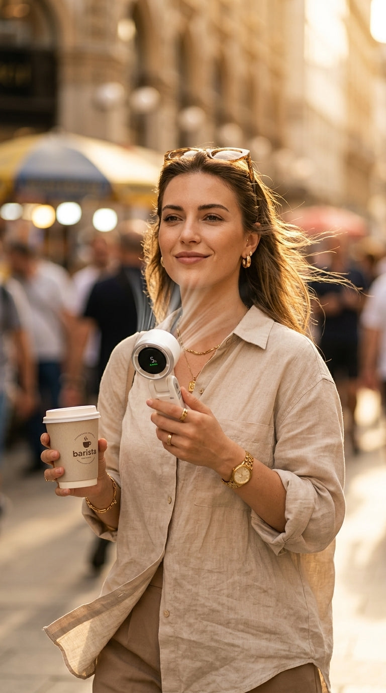 Handheld Turbo Fan – Powerful Portable Cooling Anywhere