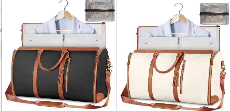 AMAZING Foldable Travel Duffle Bag with Garment Section