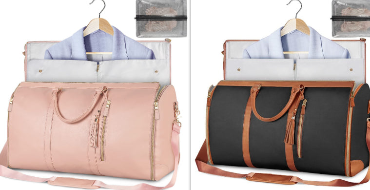 AMAZING Foldable Travel Duffle Bag with Garment Section