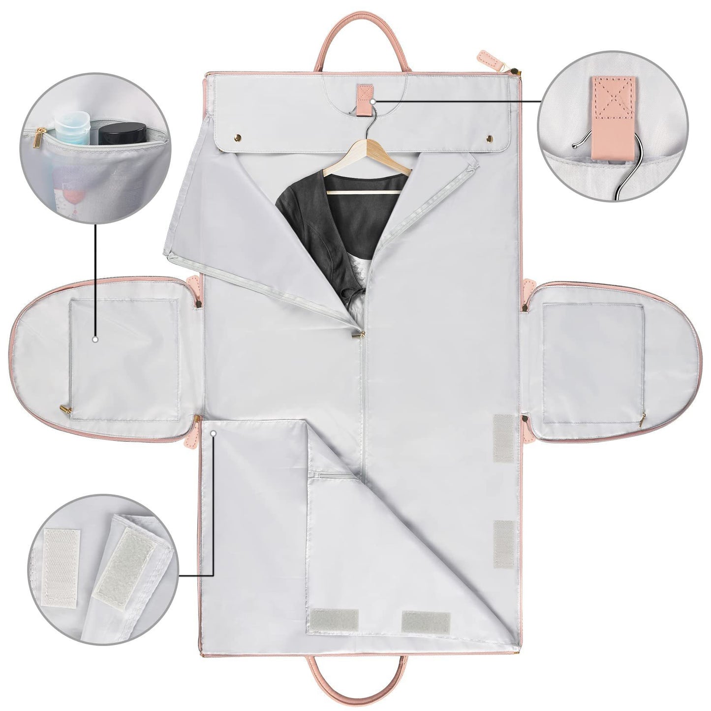 AMAZING Foldable Travel Duffle Bag with Garment Section